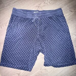 The Rail Men's Navy Geometric sweat Shorts